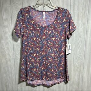LuLaRoe NWT Multi Colored Short Sleeve Classic T Size Small